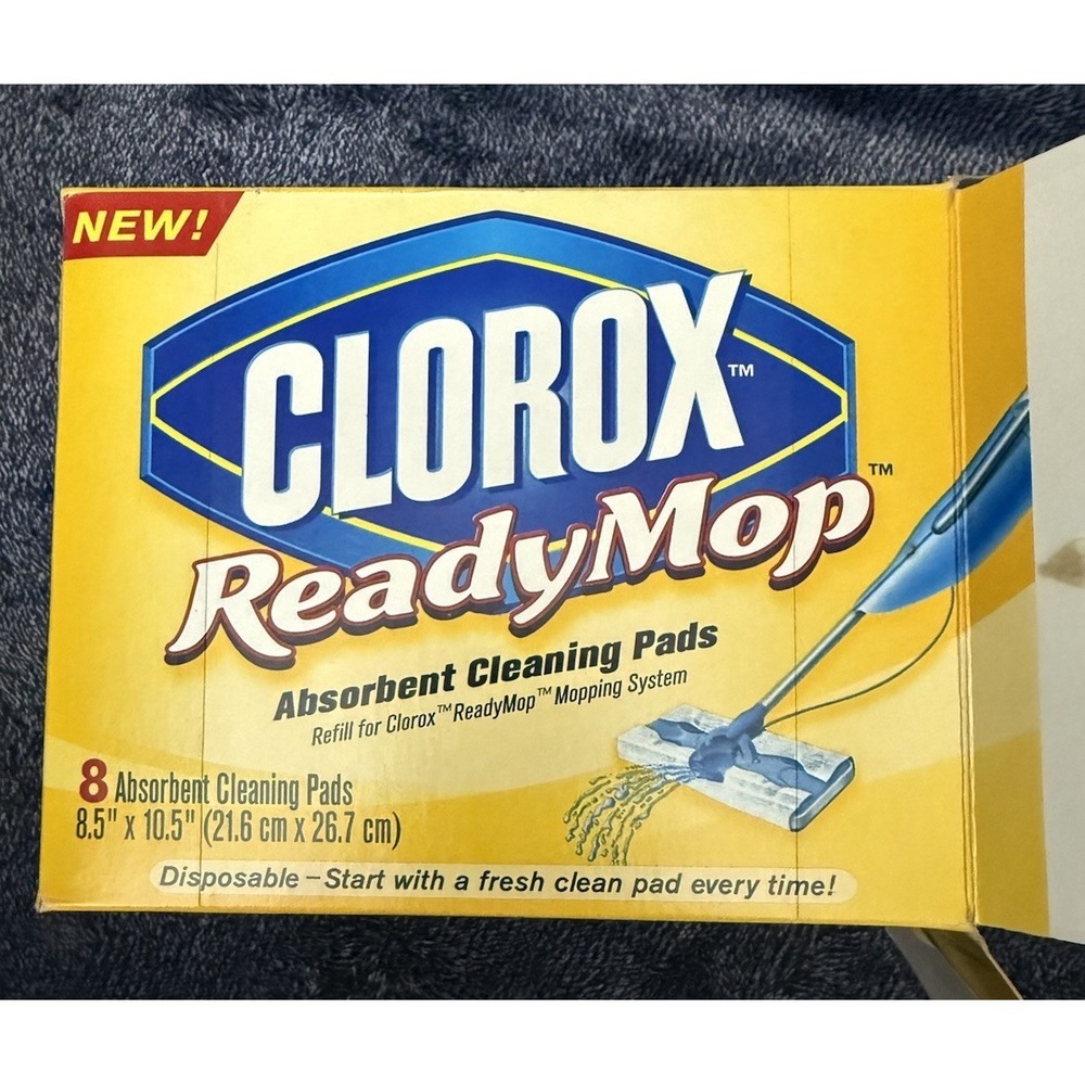 Clorox ReadyMop Absorbent Mopping Pads 10 Count Refill 8.5x10.5 Discontinued